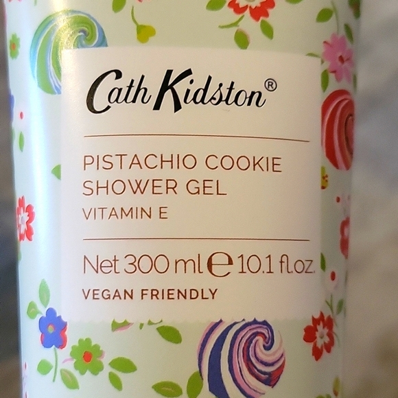 Cath Kidston PISTACHIO COOKIE Shower Gel 10.1 oz & Body Lotion 8.5 oz Set NEW - Picture 2 of 8